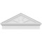 Ekena Millwork Peaked Cap 4 Spoke Architectural PVC Combination Pediment, 36"W x 15-7/8"H x 2-3/4"P (Pitch 6/12) PEDPC036X160PKC04 - alternate 4